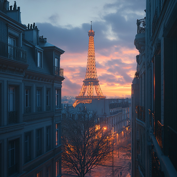 The Eiffel Tower in soft light — Jan Madeus
