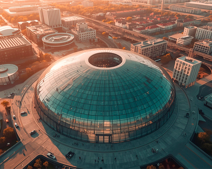 Futuristic building, Jan Madeus