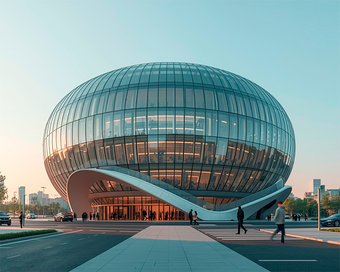 Futuristic building, Jan Madeus