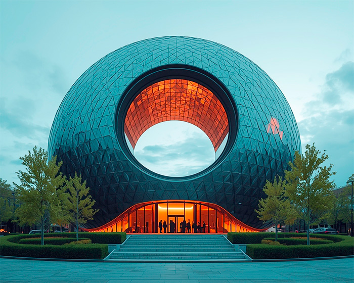 Futuristic building, Jan Madeus